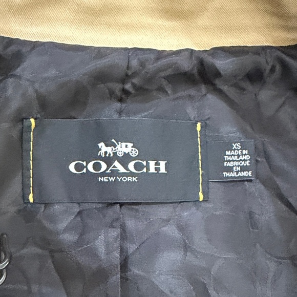 Coach Trench Coat with Heart Animal Print - Picture 2 of 12